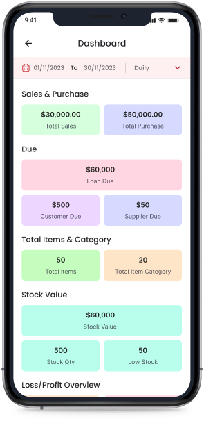 ApnaPOS billing and inventory software dashboard